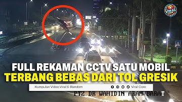 Ini Detik-Detik Rekaman CCTV Mobil BMW Terjun Bebas dari Tol Krian-Gresik