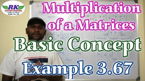 TN 10th Maths|Matrix|Multiplication of Matrices|Example 3.67|In tamil