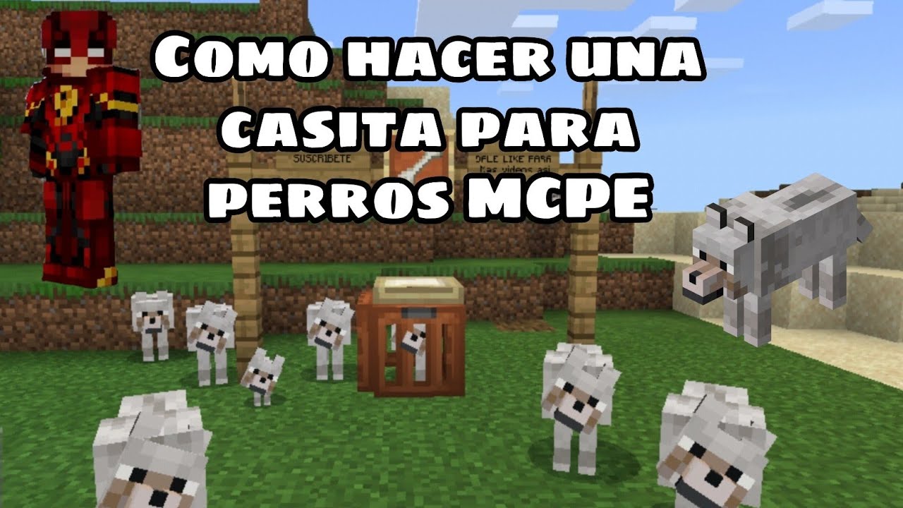 Como hacer una casita para perros en minecraft pe!! YouTube