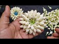 Bridal hair accessories/jadai billai/hair brooch/Diy French flower rakhi/flower hair accessories