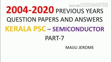 PREVIOUS YEAR QUESTIONS SOLVED-POLY LECTURER KERALA PSC - part7
