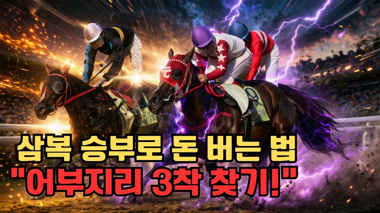 경마 삼복승은 전개입니다! "100배 돈 버는 법"!