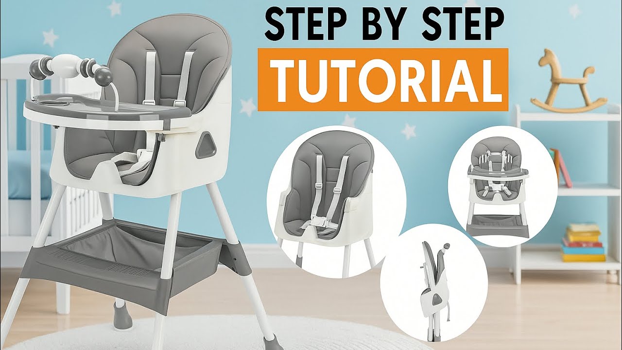 How to Assemble a Baby High Chair Step-by-Step 🍼🪑 | Easy Guide for Parents