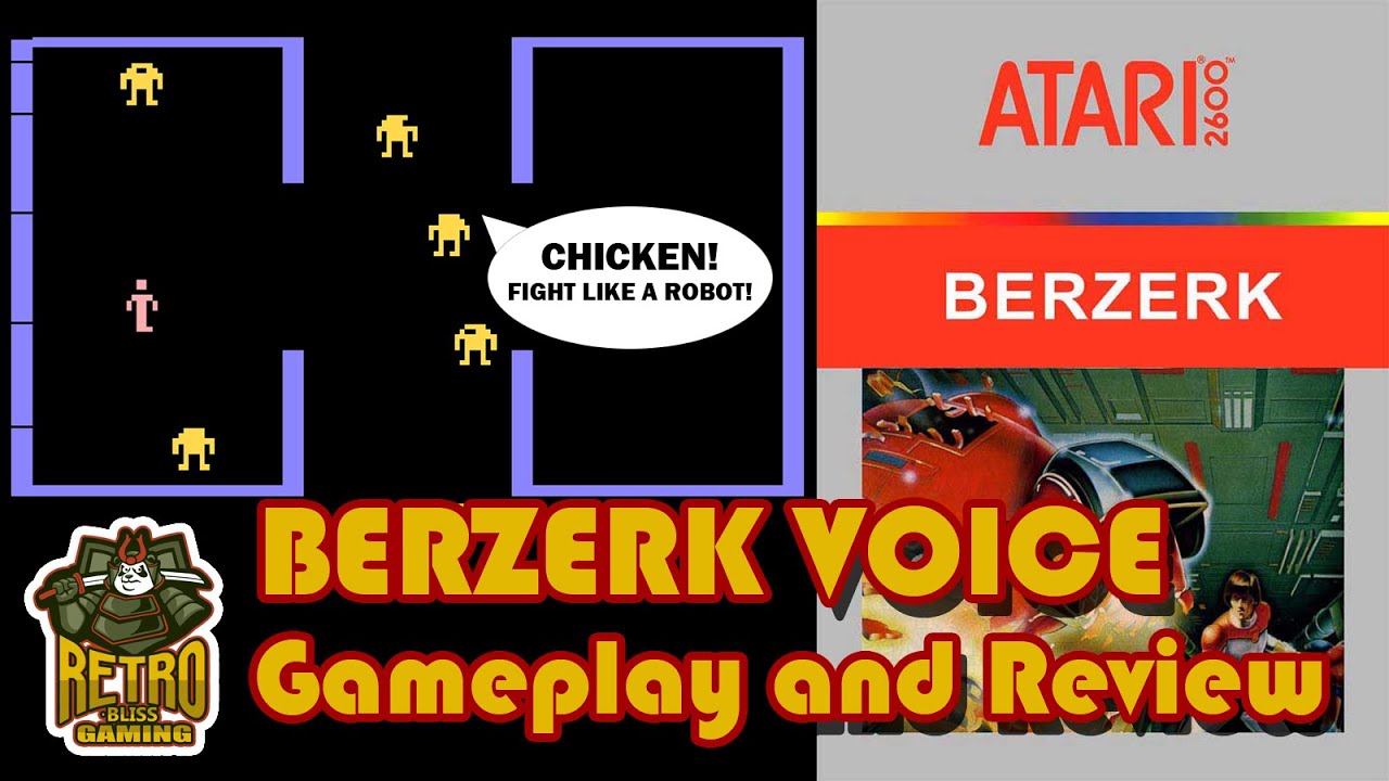 Berzerk Voice Enhanced - Atari 2600 Hack Game Review