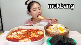 🌶매운 돼지고기 김치찜 먹방(ft.계란밥,광천별맛김) 네오플램 공구 2일 남았어용🤗 Korean Food Spicy Kimchi-Jjim Mukbang eating show