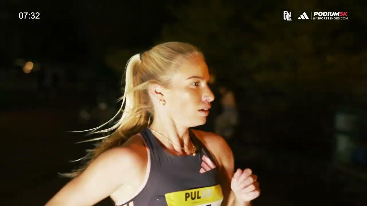 Podium Under the Lights 5k 2025 Taryn Rawlings dominates Battersea