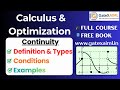Continuity of Functions | Complete Basics Explained | Calculus &amp; Opt | L08