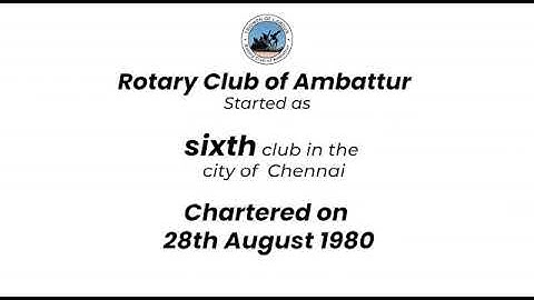 I belong here, Rotary Club of Ambattur, D3232