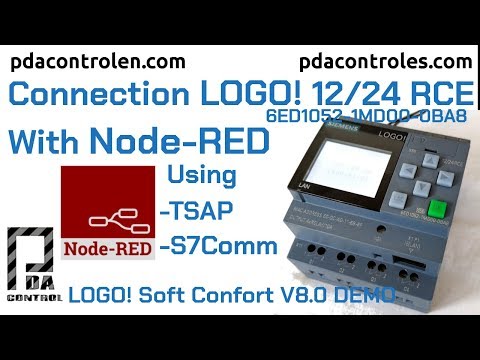 Connection LOGO! 8 and Node-RED with S7Comm Protocol : PDAControl