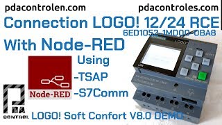 Connection LOGO! 8 and Node-RED with S7Comm Protocol : PDAControl