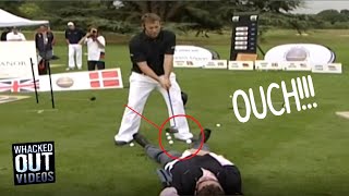 Golfer Tees Off of a Guys Nuts - Whacked Out TV