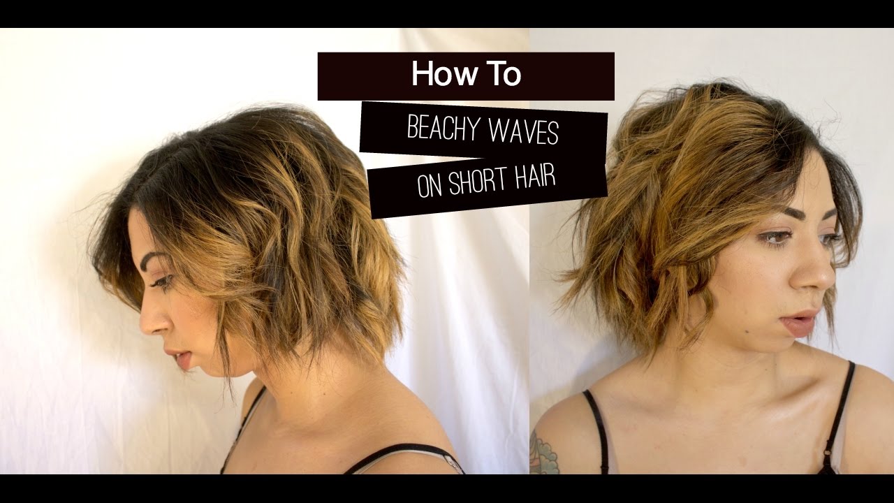 HOW I STYLE SHORT HAIR| Natural Waves tutorial - YouTube