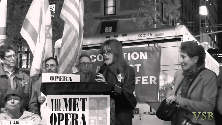 Lauri B. Regan speaks at Klinghoffer Protest