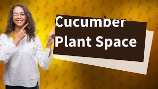 How much room do cucumber plants need?