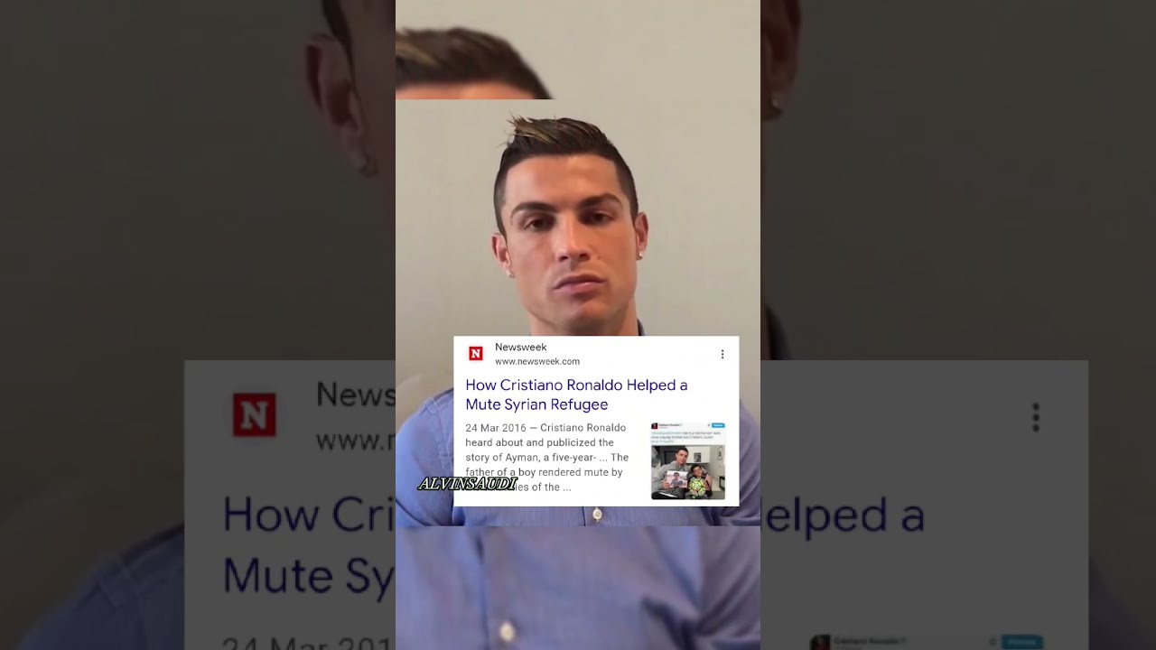 Ronaldo Supports Children in Syria shorts