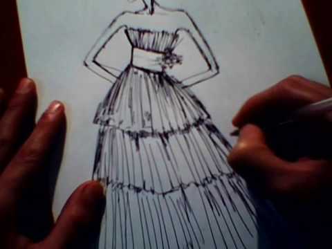 Come Disegnare Un Abito Da Sposa Pagina Facebook Fabrizio Crispino Fashion Stylist