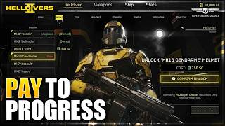 Helldivers 2 New Armor Customization Progression Update Pay To Play
