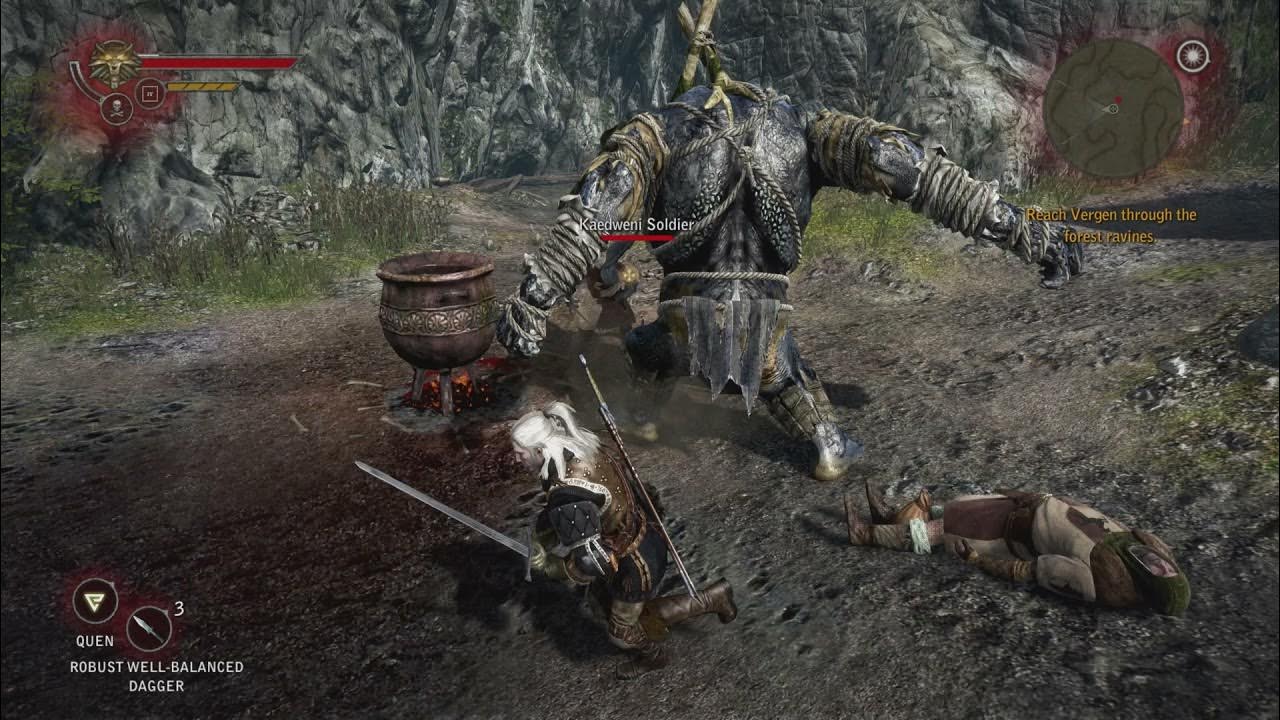 The Witcher 2 The Siege of Vergen Head To Vergen Through The Forest