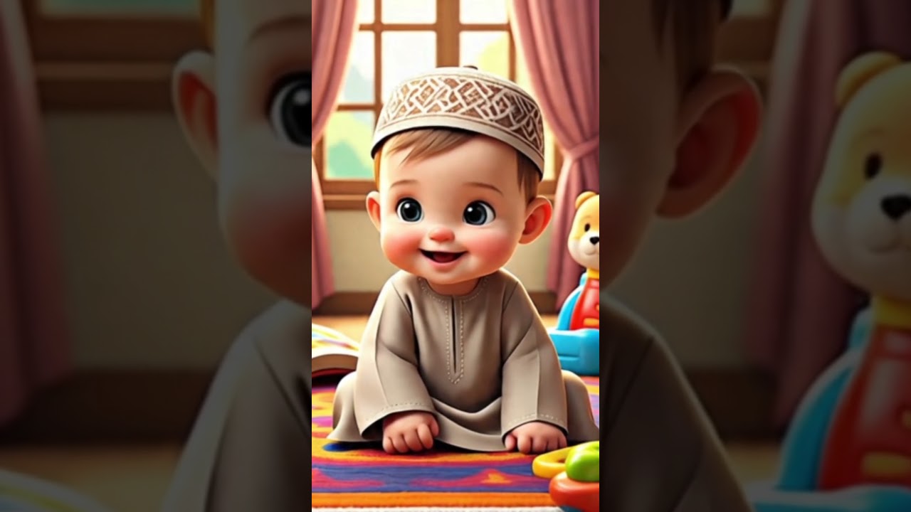 Eid Mubarak Baby Cartoon Animation | Cute Eid Celebration for Kids