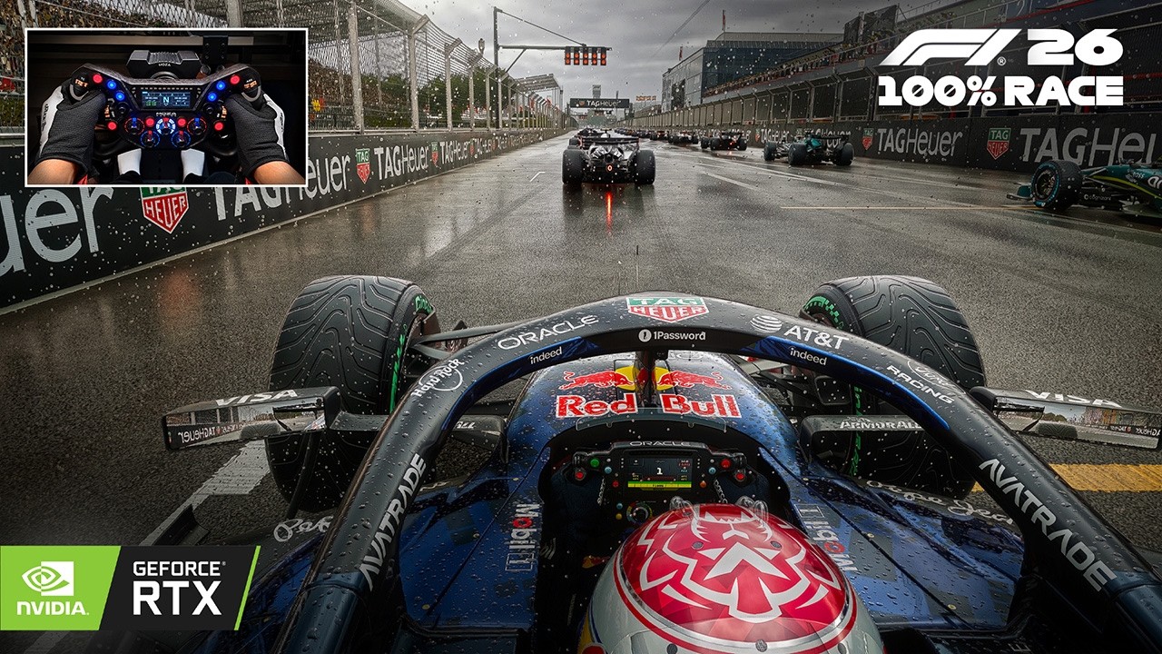 F1 26 DLSS 5 at 4K Looks INSANE! - Max Verstappen's RB22 Madrid GP 100% Race Steering Wheel Gameplay