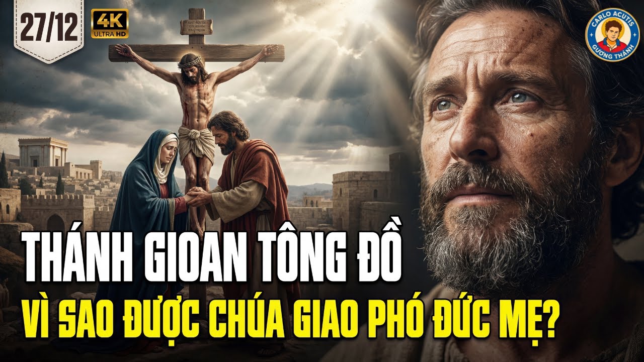 ✨ THÁNH GIOAN TÔNG ĐỒ – VÌ SAO ĐƯỢC CHÚA GIAO PHÓ ĐỨC MẸ?