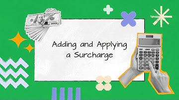 Adding and Applying a Surcharge | SS001 | Sapaad Academy