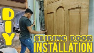 Pag Install Ng Sliding Door || Sliding Door Installation || Diy Sliding Door