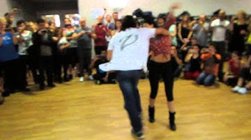 Mafie Zouker & Anna Vozhevskaia - Dutch Zouk Congress 2014 zouk demo3