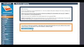 How to create an account on StampWorld