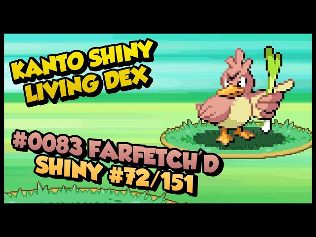 Shiny Farfetch'd after only 993 Random Encounters in Route 22 on Pokemon Y  Version!!! 