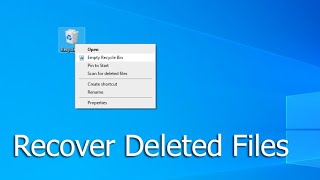 ( shift delete ) how to recover deleted files
