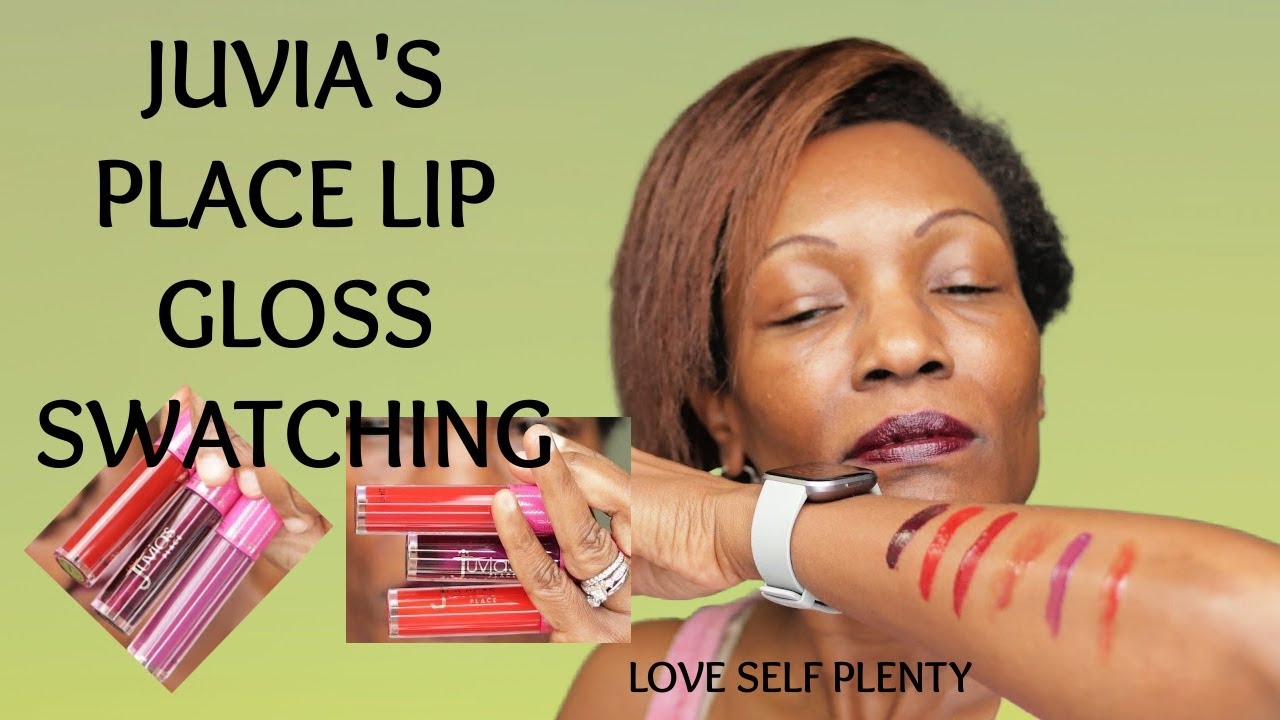 JUVIA'S PLACE REDS AND BERRIES LIP GLOSS SWATCHING JUVIA'S PLACE LIP