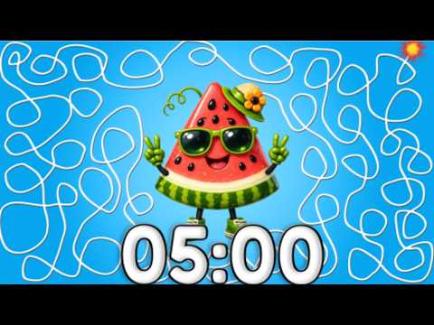 5 Minute Timer Bomb Watermelon Summer Countdown
