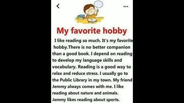 Thumbnail of my favourite hobby english for beginners and toddlers