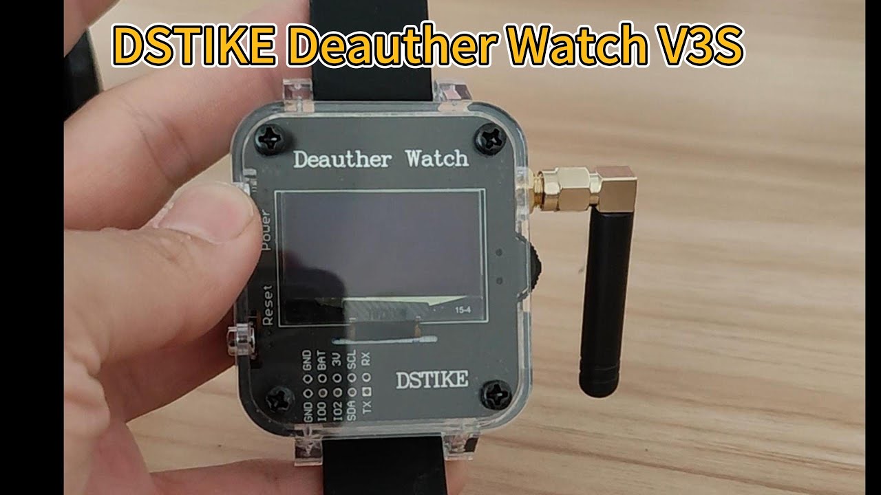 DSTIKE Deauther Watch V4S IR version from Travis Lin on Tindie