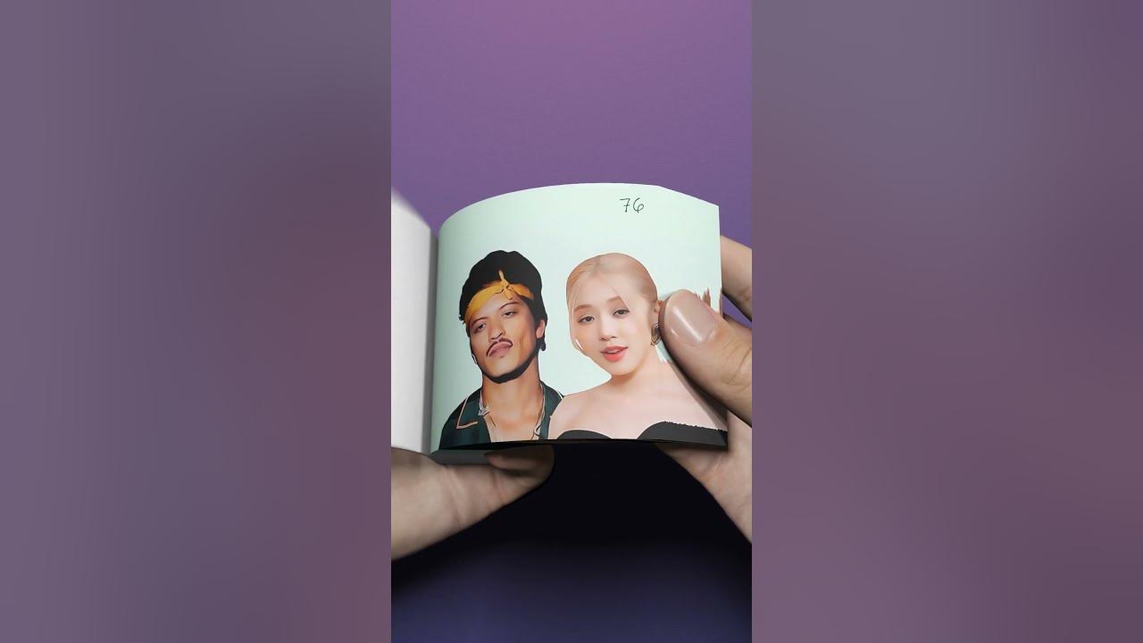 Rose & Bruno Mars Singing "Death Bed" FlipBook #apt #flipbook #shorts