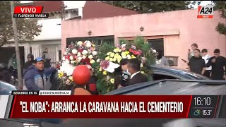 "El Noba": arrancó la multitudinaria caravana hacia el cementerio 04/06/2022 I A24