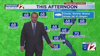 WPRI 12 Weather Forecast for 9/10/25:  Showers and sprinkles today