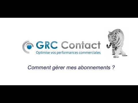 GRC Contact - Gestion de vos abonnements