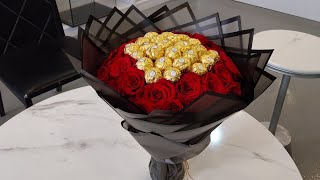How ToMake Chocolate Bouquet Ferrero Rocher #zkflowers #flowermaking #bouquet #youtube @YouTube