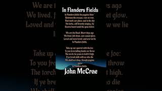 "In Flanders Fields"
