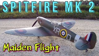 Durafly Supermarine Spitfire MK 2 Maiden Flight #new #rcplane #test #flight