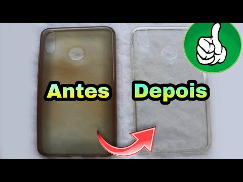 Vídeo: Como limpar rapidamente uma capa de silicone para celular de amarelecimento