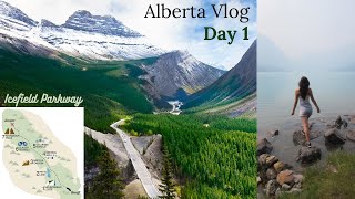 Alberta Vlog Day 1 | Icefield Parkway Stops: Herbert, Hector &amp; Bow Lake