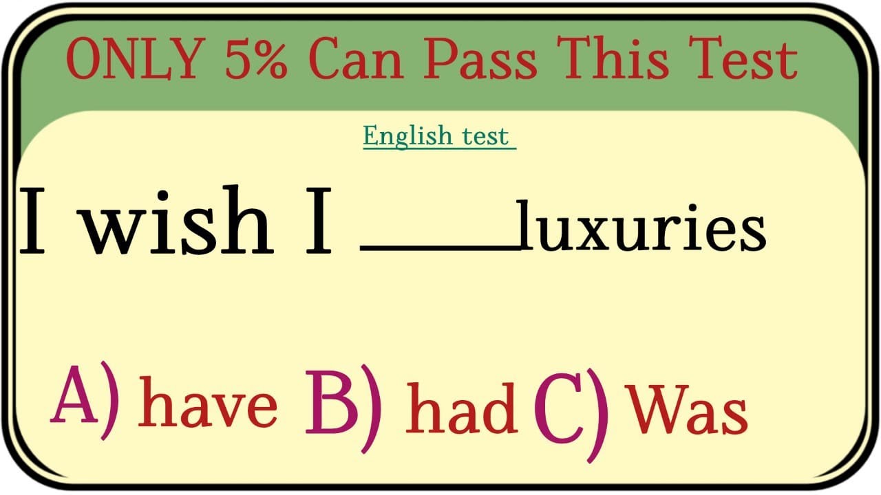 G for Grammar past present future mix ✨ ONLY 5% Can Pass This Test
