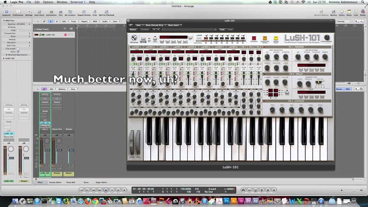 LuSH-101 sound layering