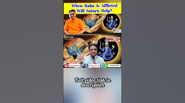When Rahu is afflicted will Saturn help | Rahu and Saturn #Saturn #rahu #astrologytips