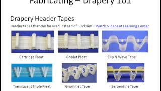Drapery 101 - How to Fabricate Drapery Panels