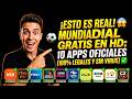 LAS 10 APPS OFICIALES PARA VER EL MUNDIAL 2026 GRATIS (100% LEGAL)| VER FÚTBOL POR INTERNET GRATIS
