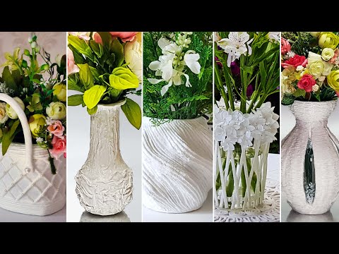 ❤️5 оригинальных идей, 👍как сделать декоративные вазы своими руками.